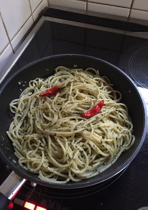 簡易ジェノバ的パスタ(男の料理)-レシピのメイン写真