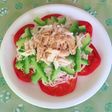 夏らしく*ゴーヤでバンバンジー素麺