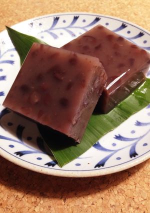 材料3つ 簡単！つぶ餡で水ようかん♪-レシピのメイン写真
