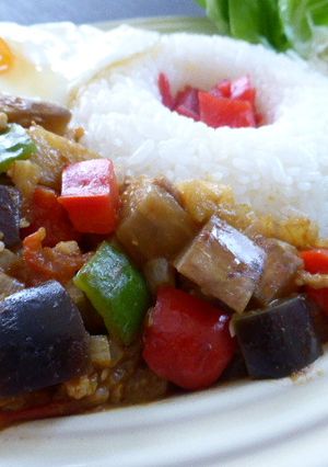 ストウブでナスのドライカレー-レシピのメイン写真