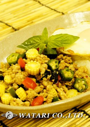 ガパオライス◇鶏肉のタイ風バジル炒めご飯-レシピのメイン写真