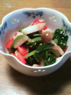 ほうれん草とトマトの和え物-レシピのメイン写真