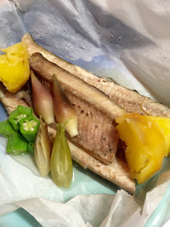 さんまの包み蒸し〜梅酢風味〜-レシピのメイン写真