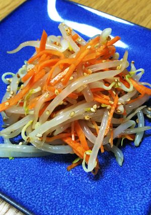もやしとにんじんのごま酢あえ-レシピのメイン写真