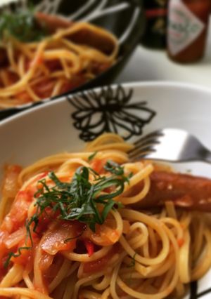 ソーセージとトマトのリングイネ-レシピのメイン写真