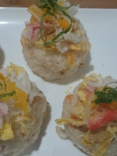 和風パエリアでちらし寿司f(^^;)-レシピのメイン写真
