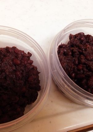 小豆をデーツで煮よう！ヘルシー、美味い！-レシピのメイン写真