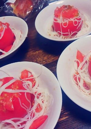 トマトそうめん-レシピのメイン写真