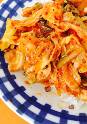 *\簡単！絶品 豚キムチ丼/*-レシピのメイン写真