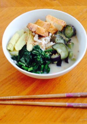 夏野菜のごま豆乳そうめん-レシピのメイン写真