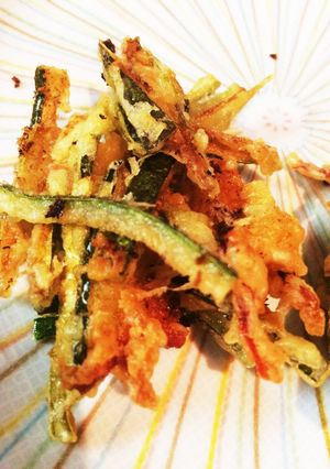 冬瓜の皮とホッキ貝のヒモのかき揚げ-レシピのメイン写真