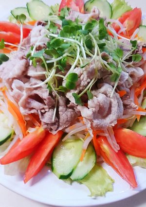 我が家の野菜たっぷり冷しゃぶ☆-レシピのメイン写真