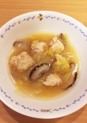 離乳食にも☆鶏団子のお味噌汁-レシピのメイン写真
