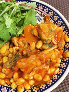 簡単☆大豆たっぷり鶏肉のトマト煮☆-レシピのメイン写真