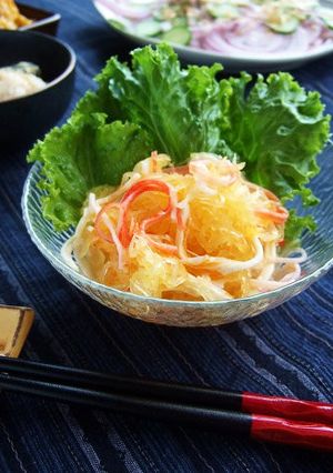 ピリ辛☆素麺カボチャのさっぱりサラダ！-レシピのメイン写真