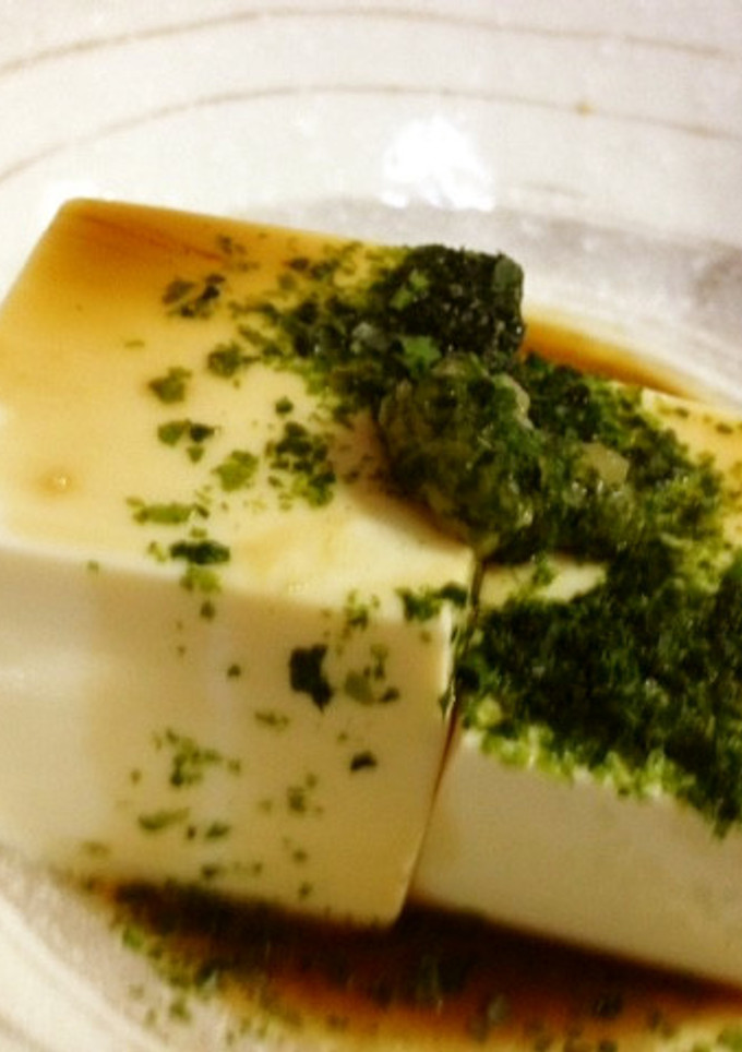 わさびと青のりで冷ややっこ-レシピのメイン写真