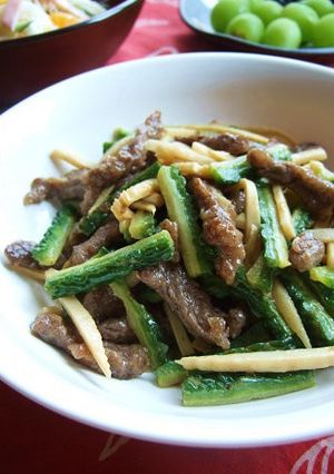 ゴーヤ旨～し♡オイマヨ青椒肉絲！-レシピのメイン写真