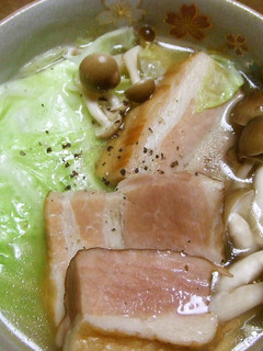 春キャベツの厚切りベーコンスープ-レシピのメイン写真