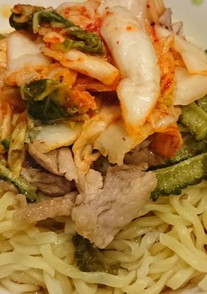 手軽に夏バテ防止！ゴーヤキムチ冷麺-レシピのメイン写真