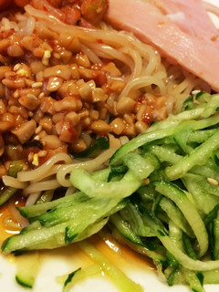 アレンジ♡ピリ辛納豆の冷やし中華-レシピのメイン写真