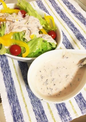 【晩酌仕立】豆乳ドレッシングinサラダ-レシピのメイン写真