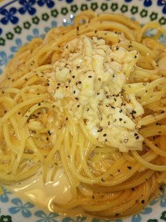 超簡単!カルボナーラ風冷製パスタ-レシピのメイン写真