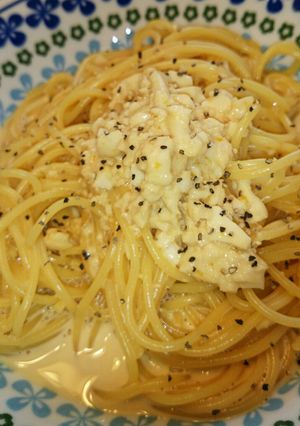 超簡単！カルボナーラ風冷製パスタ-レシピのメイン写真