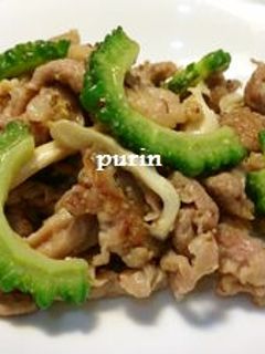 ゴーヤと豚肉の粒マスタード炒め-レシピのメイン写真