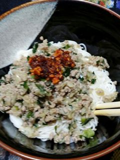 餃子の具、ぶっかけそうめん-レシピのメイン写真