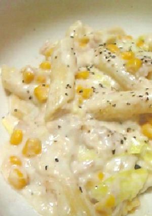 ツナのクリームパスタ-レシピのメイン写真