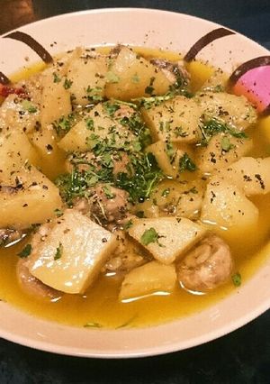 マッシュルームとじゃがいものアヒージョ-レシピのメイン写真