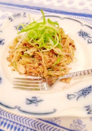 ❁オイルサーディンと素麺＆舞茸＆葱炒め❁-レシピのメイン写真