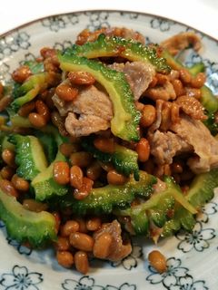 ゴーヤと納豆の簡単チャンプルー-レシピのメイン写真