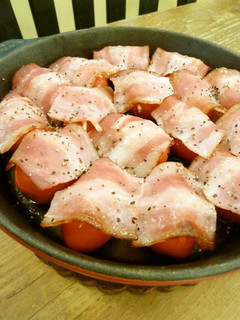 簡単♪ジューシーなトマトベーコン焼き-レシピのメイン写真