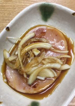 和風・さっぱりハムステーキ(玉ねぎ)-レシピのメイン写真