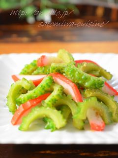 ゴーヤとかまぼこの醤油麹炒め♫-レシピのメイン写真