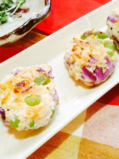 枝豆の鶏ひき肉バーグ-レシピのメイン写真