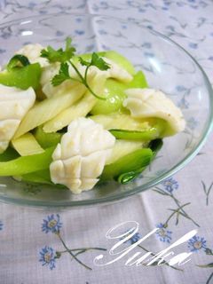 ❖イカとセロリとチンゲンサイで、炒め物❖-レシピのメイン写真
