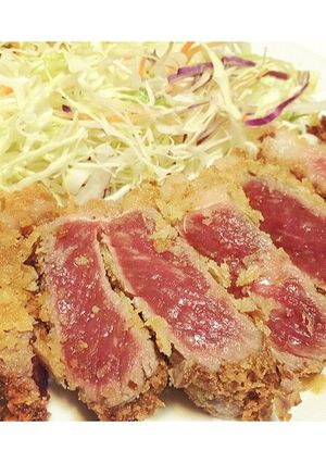 揚げ時間60秒！簡単とろける牛カツ。-レシピのメイン写真