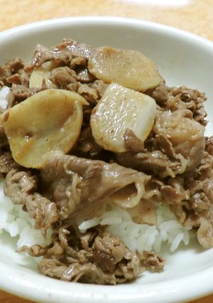 にんにくバター醤油牛丼-レシピのメイン写真