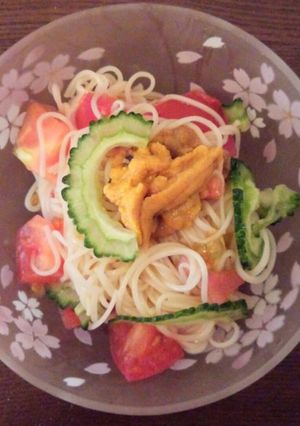 さっぱり雲丹そうめん-レシピのメイン写真
