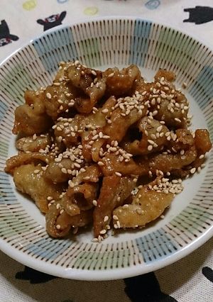 お酒のおつまみに♪パリパリ鶏皮アレンジ-レシピのメイン写真