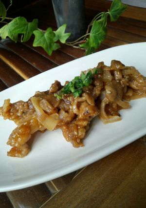 節約*豚こま肉スタミナ甘酢炒め-レシピのメイン写真