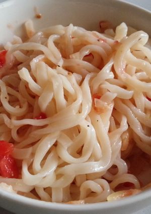 ブルスケッタ風トマトの冷やしうどん-レシピのメイン写真