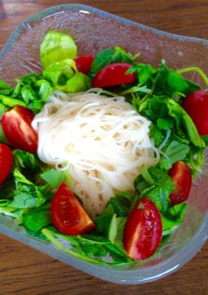 暑い時こそビタミンを！簡単サラダそうめん-レシピのメイン写真