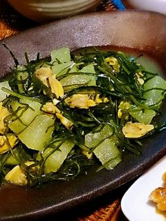 冬瓜とあさりと切り昆布の煮物-レシピのメイン写真