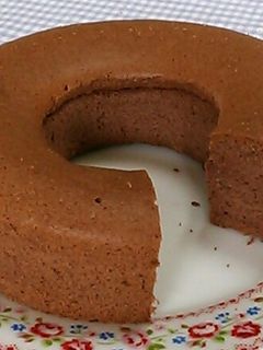 ふわふわココアシフォンケーキ-レシピのメイン写真