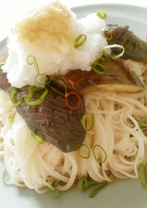 ナス炒め煮そうめん-レシピのメイン写真