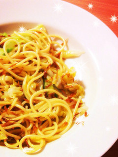 香ばし桜えび♬キャベツのパスタ-レシピのメイン写真