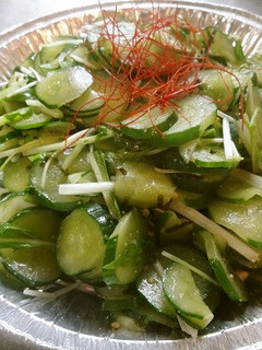 きゅうりと水菜のチョレギ風サラダ-レシピのメイン写真